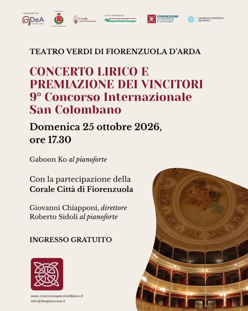 Concorso San Colombano 2026 - Concerto lirico